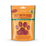 Pet Munchies natural duck fillet dog treats 80g, imported from the UK