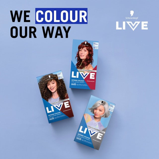 Schwarzkopf LIVE 043 Red Passion hair dye (British brand)