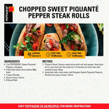 Peppadew mild chopped piquanté peppers 280g, imported from the UK