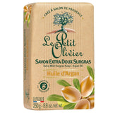 Le Petit Olivier extra mild argan oil soap bar 250g, UK version
