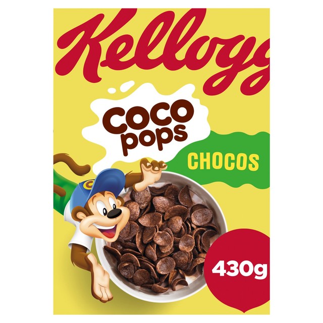 Kellogg's Coco Pops Chocos breakfast cereal 430g, UK version