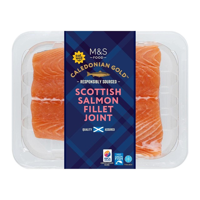 M&S Scottish Salmon Fillet Joint skin on 500g, imported from the UK