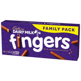Cadbury Dairy Milk Fingers chocolate biscuit bars 189g - British product