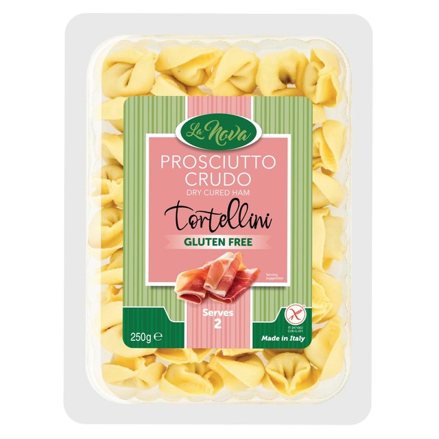 La Nova gluten-free prosciutto crudo tortellini 250g, UK version