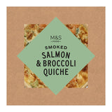 M&S Scottish Salmon Broccoli Quiche 400g, imported from the UK
