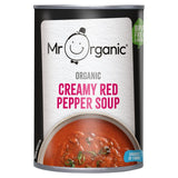 Mr Organic creamy red pepper soup 400g, imported from the UK