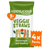 Kiddylicious Veggie Straws multi-pack baby snack 4 x 12g, UK version