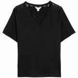 M&S pyjama top black medium, imported from the UK