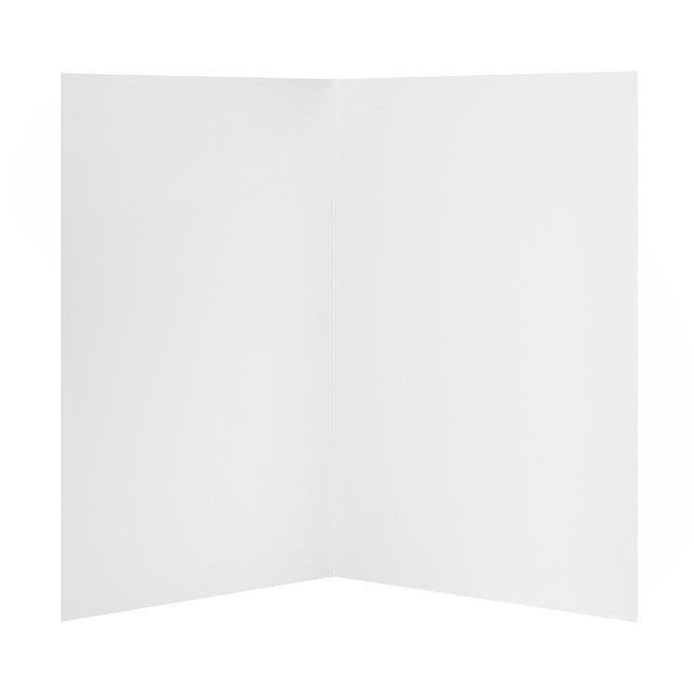 M&S Simple Wreath Sending Love blank card 15cm x 15cm, imported from the UK