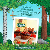 Organix Gruffalo Claws Cheese Onion 4x15g, imported from the UK