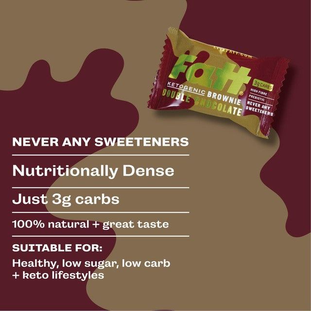 Fatt double chocolate ketogenic brownie 40g - British product