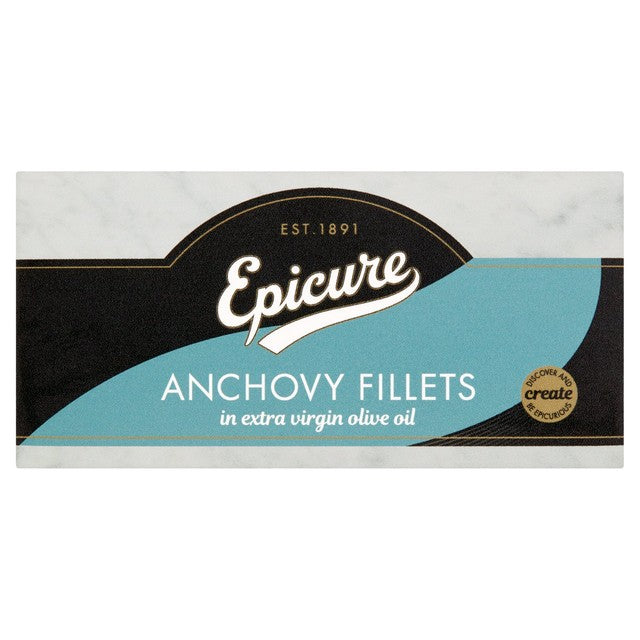 Epicure Anchovy Fillets in Extra Virgin Olive Oil 50g - British product