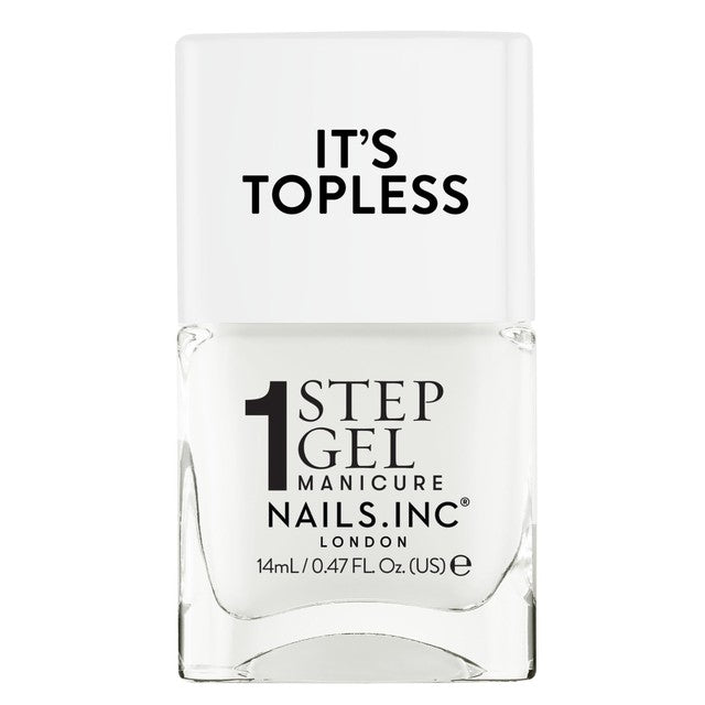 Nails Inc. Topless Emma gel nail polish 14ml (British brand)