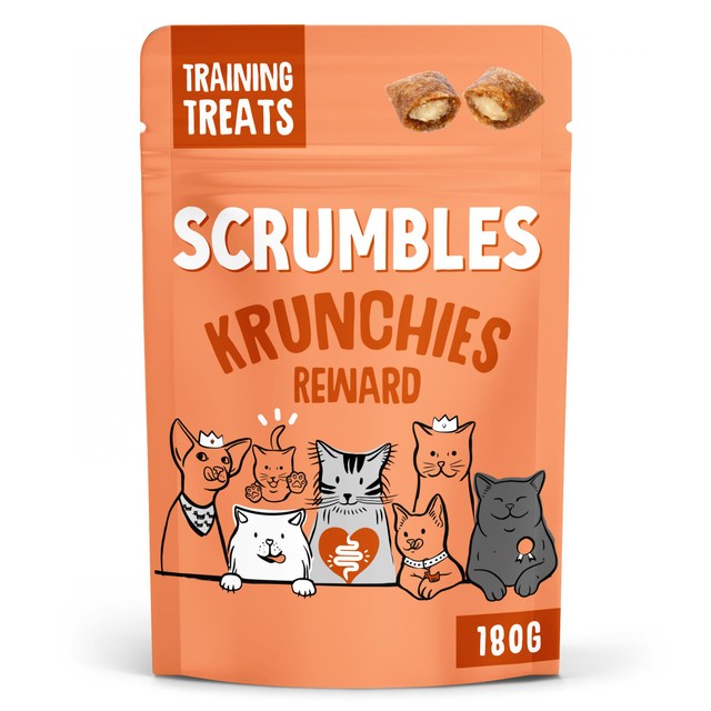 Scrumbles cat treats Calming Krunchies, UK version