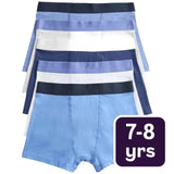 M&S Blue Nautical Trunks Blue Mix 7-8 Years, imported from the UK