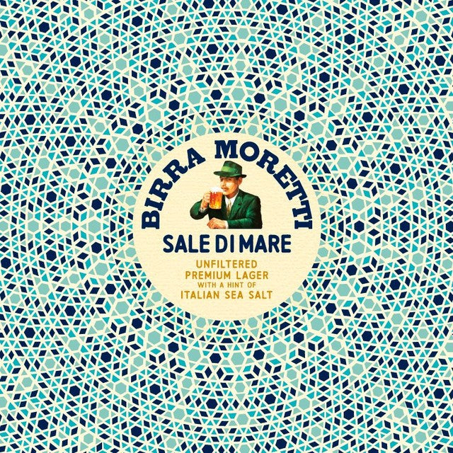 Birra Moretti Sale Di Mare unfiltered lager 660ml bottle - British product
