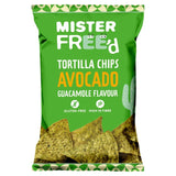 Mister Free'd tortilla chips with avocado flavour 135g, imported from the UK