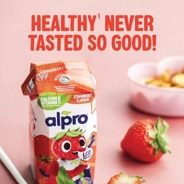 Alpro Kids Soya Drink Strawberry 200ml - British product