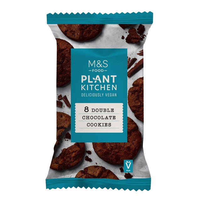 M&S double chocolate cookies 200g, imported from the UK
