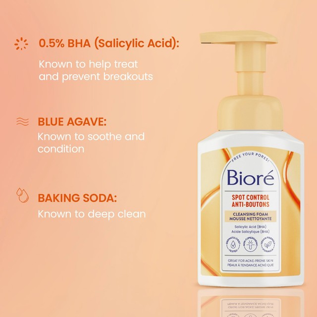 Biore spot control cleansing foam 200ml - British product