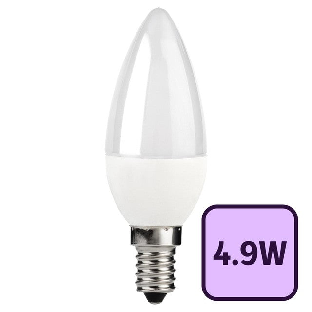 TCP LED Candle Bulb 470L E14 4.9W Warm White 5-pack (British brand)
