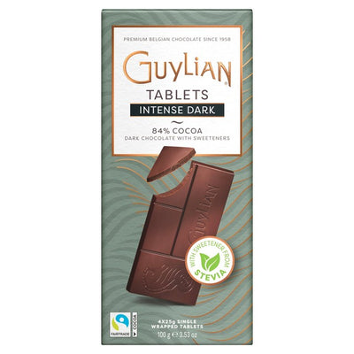 M&S Guylian No Added Sugar Dark 84% Dark Chocolate Bars 100g- Buy online at McGrocer