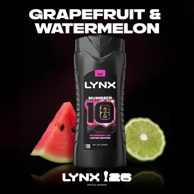 Lynx shower gel Number 10 FIFA limited edition, imported from the UK