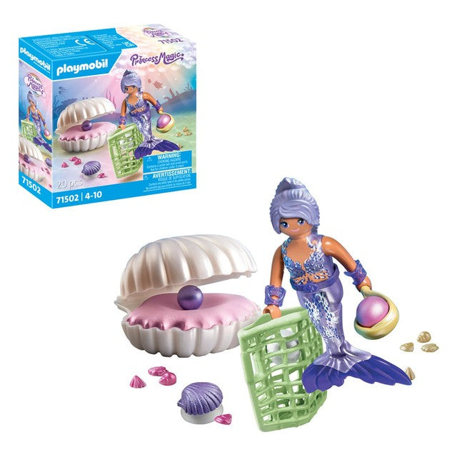 Playmobil Mermaid Figure with Pearl Seashell, imported from the UK