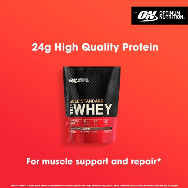 Optimum Nutrition Gold Standard Whey Protein Powder Double Chocolate - British product