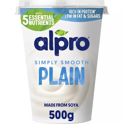 Alpro Plain Natural Soya Yoghurt Alternative 500g