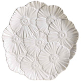 M&S Floral Platter white stoneware 35.5cm - British product
