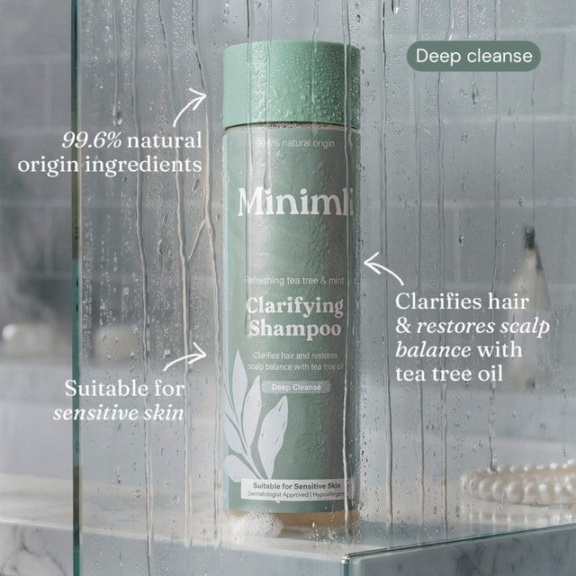 Miniml clarifying shampoo tea tree and mint (British brand)