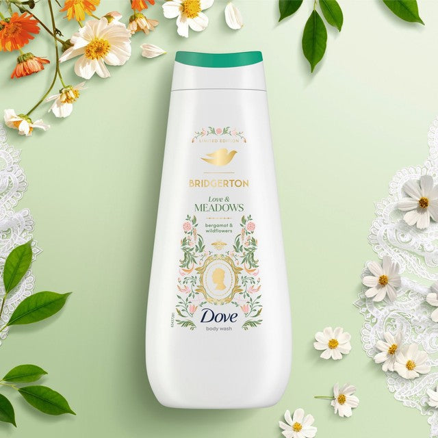 Dove Bridgerton Love & Meadows shower gel limited edition, UK version