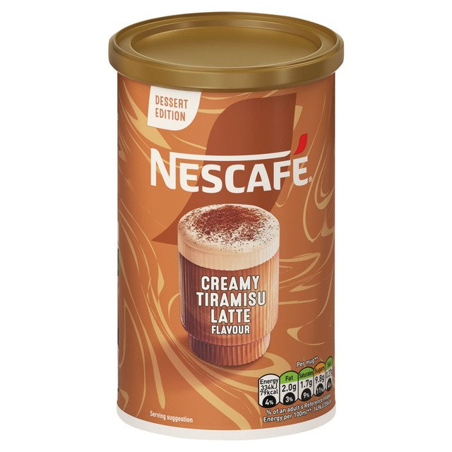Nescafe Latte Tiramisu frothy coffee powder 260g, imported from the UK