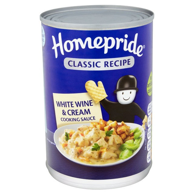 Homepride white wine and cream cooking sauce 400g, UK version
