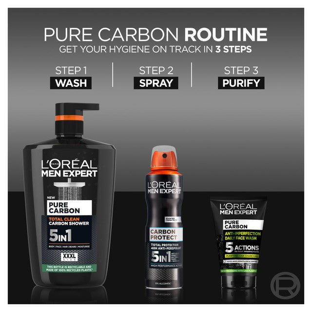 L'Oreal Men Expert Shower Gel Carbon Protect 1L, UK version