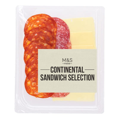 M&S M&S Gouda Cheese Chorizo and Salami Sandwich Selection- Buy online at McGrocer