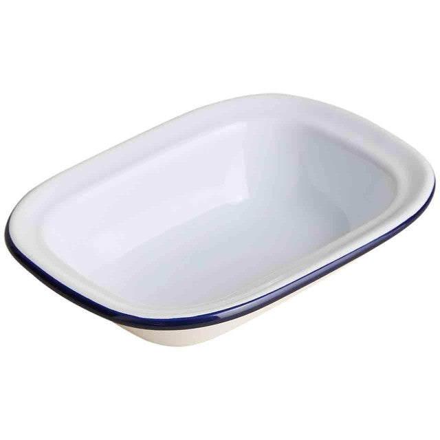 M&S enamel pie dish dark blue 20cm - British product