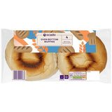 Ocado white oven bottom muffins 4 pack, imported from the UK