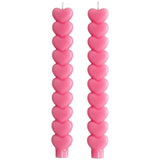 M&S heart dinner candles 26.8 cm pack of two (British brand)