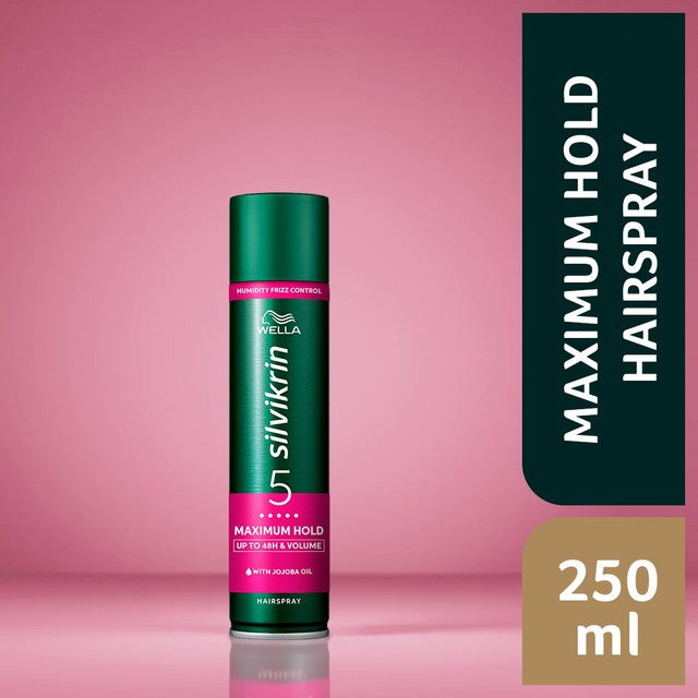 Silvikrin Maximum Hold Hairspray 250ml (British brand)