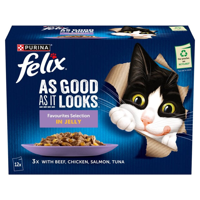 Felix wet cat food Favourites Selection 12 x 85g - British product