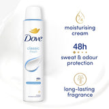 Dove classic fresh anti-perspirant deodorant spray 200ml - British product