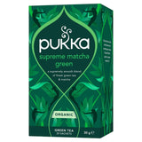Pukka Supreme Matcha Green Herbal Tea Bags x20, imported from the UK