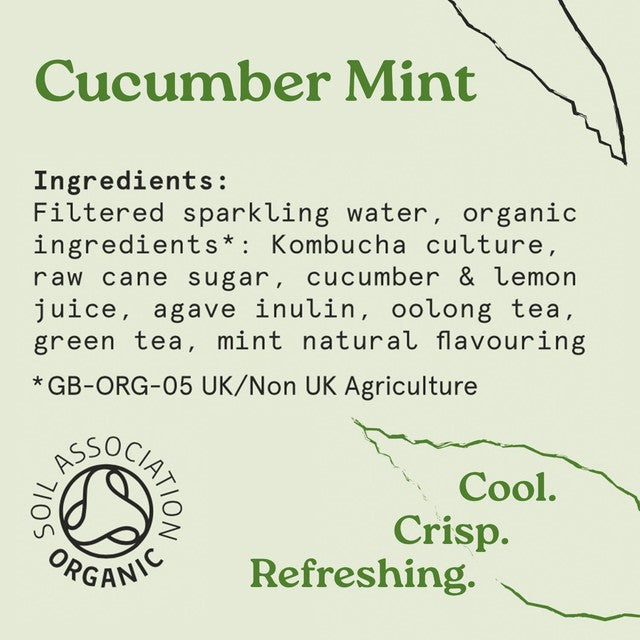 HOLOS Sparkling Tea Cucumber Mint 250ml - British product