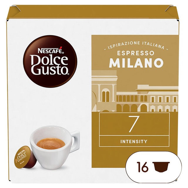 Nescafe Dolce Gusto Milano 16 coffee pods, imported from the UK