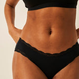 Stripe & Stare knickers black size M (British brand)
