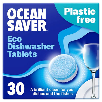 OceanSaver Plastic Free Eco Dishwasher Tablets 30 Pack