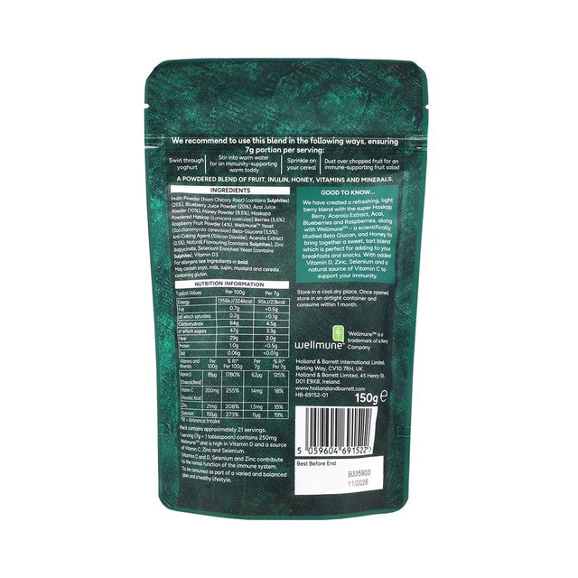 Holland & Barrett immunity superfood powder 150g, UK version