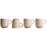 M&S speckle ceramic latte mug set of four (British brand)